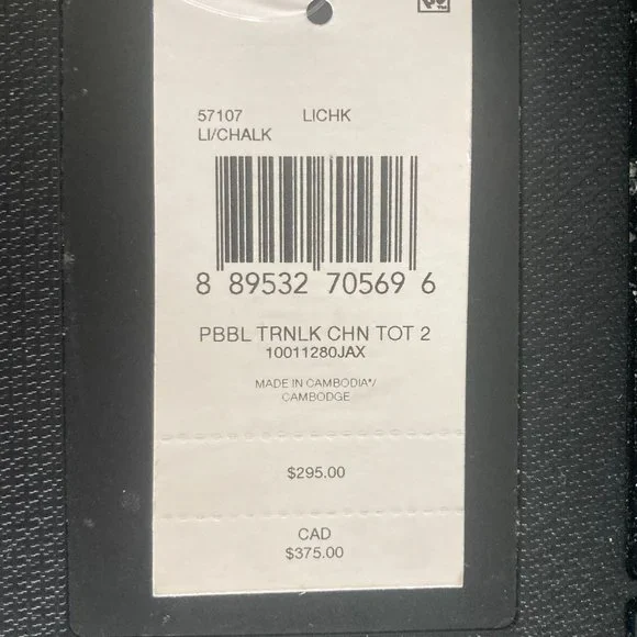 COACH White pebbled leather turnlock chain tote - Picture 8 of 8